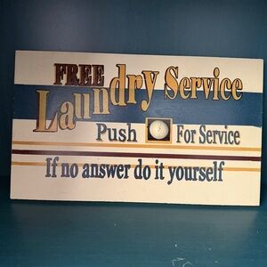 Vintage Laundry Service Sign